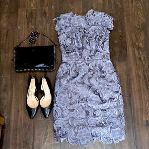 Decode 1.8 Lace Overlay Cocktail Dress